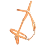 ****CLEARANCE ITEM*** $20 Tan Leather Light N Easy Headstall - Horse Size