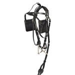 ****CLEARANCE ITEM*** $30 Black Driving Bridle with Overcheck - Small Pony Size