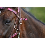 pinkcamouflage CAMOUFLAGE Western Bridle with Snap on Browband 