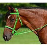 LIME GREEN ENGLISH CONVERT-A-BRIDLE made from BETA BIOTHANE
