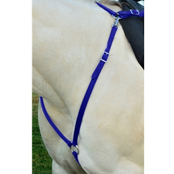 DARK BLUE ENGLISH BREAST COLLAR made from BETA BIOTHANE (Solid Colored)