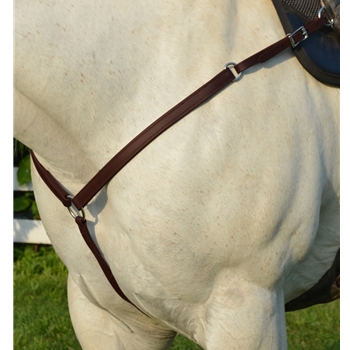 BROWN WESTERN BREAST COLLAR made from BETA BIOTHANE 