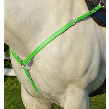 LIME GREEN WESTERN BREAST COLLAR made from BETA BIOTHANE 