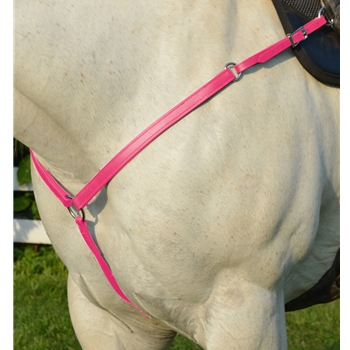 PINK WESTERN BREAST COLLAR made from BETA BIOTHANE 