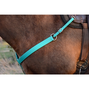 TEAL WESTERN BREAST COLLAR made from BETA BIOTHANE