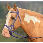 purple BETA BIOTHANE Sidepull Bitless Bridle