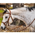 brownleather LEATHER Sidepull Bitless Bridle