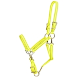 ****CLEARANCE ITEM*** $20 Safety Yellow Beta Biothane 5 Snap Convertible Grooming/Halter - Horse Size