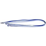 ****CLEARANCE ITEM*** $10 Blue Reflective Beta Biothane English Reins with Roller Buckles on Bit Ends