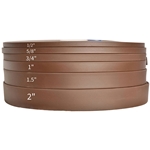 Any Width DARK BROWN - BR523 - SUPER HEAVY BETA BIOTHANE Bulk 100ft Roll