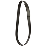 ****CLEARANCE ITEM*** $5 Black Beta Biothane Hurricane/Emergency ID Neck Collar - Warmblood/TB/Large Horse/Draft Cross Size