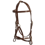 ****PHOTO SAMPLE*** $30 Dark Brown Better Than Leather War Bridle Headstall - Horse Size