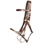 ****PHOTO SAMPLE*** $30 Dark Brown Better Than Leather Quick Change Halter Bridle Headstall - Horse Size