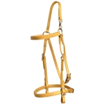 ****PHOTO SAMPLE*** $20 Gold Beta Biothane Mule Bridle Headstall with noseband - Standard Mule/Horse Size