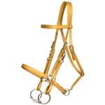 ****PHOTO SAMPLE*** $30 Gold Beta Biothane Halter Bridle with Bit Hangers Headstall - Horse Size