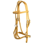 ****PHOTO SAMPLE*** $30 Gold Beta Biothane War Bridle Headstall - Horse Size