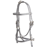 ****PHOTO SAMPLE*** $30 Gray Beta Biothane War Bridle Headstall - Horse Size
