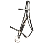 ****PHOTO SAMPLE*** $30 Black Better than Leather Halter Bridle with Bit Hangers Headstall - Horse Size