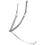 ****PHOTO SAMPLE*** $25 Gray Beta Biothane Western Breast Collar - Horse Size
