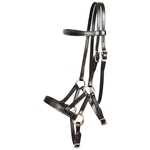 ****PHOTO SAMPLE*** $30 Black Better Than Leather Sidepull Headstall - Horse Size