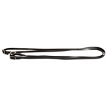 ****PHOTO SAMPLE*** $10 Black Better Than Leather English Reins with Roller Buckles on Bit Ends