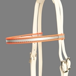 ****PHOTO SAMPLE*** Orange Reflective Beta Biothane Browband - Horse Size