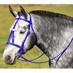 blue BETA BIOTHANE Medieval Baroque War or Parade Bridle