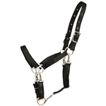 ****PHOTO SAMPLE*** $20 Black Nylon 5 Snap Convertible Grooming Halter - Horse Size