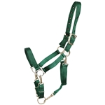 ****PHOTO SAMPLE*** $20 Dark Green Nylon 5 Snap Convertible Grooming Halter - Horse Size