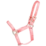 ****PHOTO SAMPLE*** $10 Soft Pink Nylon Halter - Horse Size