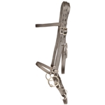 ****PHOTO SAMPLE*** $20 Gray Nylon Paso Fino Bridle Headstall - Horse Size