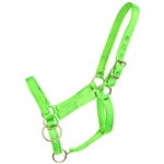 ****PHOTO SAMPLE*** $15 Lime Green Nylon Pack Horse Halter - Horse Size
