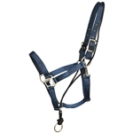 ****PHOTO SAMPLE*** $15 Navy Blue Nylon No Pullback Halter - Horse Size