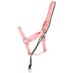 ****PHOTO SAMPLE*** $15 Soft Pink Nylon No Pullback Halter - Horse Size