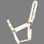 ****PHOTO SAMPLE*** $20 White Beta Biothane Buckle Nose Halter - Horse Size
