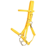 ****PHOTO SAMPLE*** $30 Sunflower Yellow Beta Biothane Quick Change Halter Bridle Headstall - Horse Size
