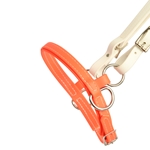****PHOTO SAMPLE*** $15 Orange Beta Biothane Sidepull/Jumping Hackamore Noseband - Horse Size