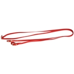 ****PHOTO SAMPLE*** $10 Chili Red Beta Biothane English Reins with Roller Buckles on Bit Ends