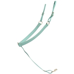 ****PHOTO SAMPLE*** $25 Dusty Turquoise Beta Biothane Western Breast Collar with Pink Thread - Horse Size