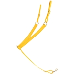 ****PHOTO SAMPLE*** $25 Sunflower Yellow Beta Biothane Western Breast Collar with Pink Thread - Horse Size
