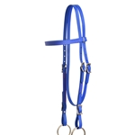 ****PHOTO SAMPLE*** $20 Royal Blue Beta Biothane Western Headstall with Pink Thread