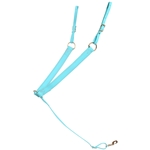 ****PHOTO SAMPLE*** $25 Baby Blue Beta Biothane Western Breast Collar -with Pink Thread  Horse Size