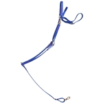 ****PHOTO SAMPLE*** $25 Royal Blue Beta Biothane English Breast Collar  with Pink Thread - Horse Size