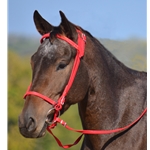 red BETA BIOTHANE Icelandic Bridle