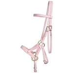 ****PHOTO SAMPLE*** $30 Lavender Beta Biothane Sidepull Bitless Bridle Headstall with Pink Thread - Horse Size