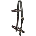 ****PHOTO SAMPLE*** $20 Black with Pink Thread Beta Biothane English Headstall  - Horse Size