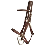 ****PHOTO SAMPLE*** $30 - Dark Brown with Pink Thread Beta Biothane QUICK CHANGE HALTER BRIDLE Headstall - Horse Size
