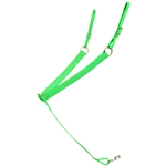 ****PHOTO SAMPLE*** $25 Lime Green with Pink Thread Beta Biothane Western Breast Collar - Horse Size