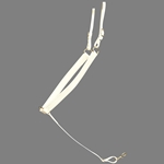 ****CLEARANCE ITEM*** $20 White Beta Biothane Western Breast Collar - Horse Size