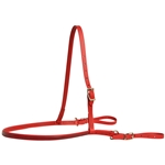 ****PHOTO SAMPLE*** $20 Chili Red Beta Biothane with Burgundy Overlay Jumping Breast Collar - Horse Size